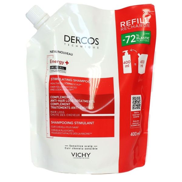 Dercos Shp Energisant Eco Recharge 400Ml