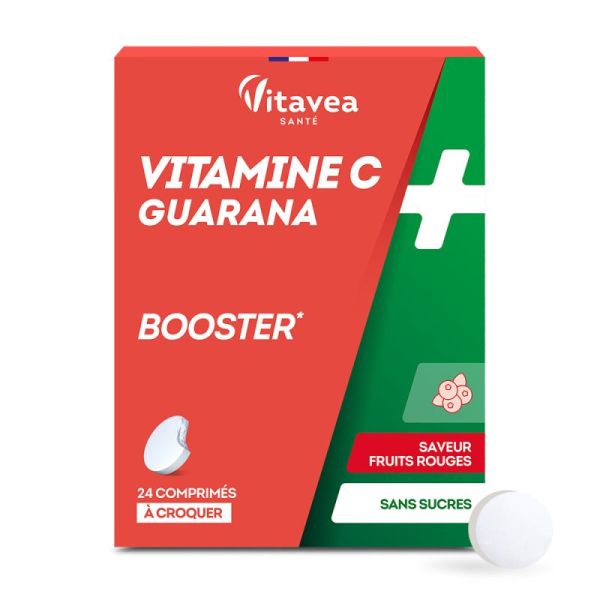 Vitamin C & guarana booster Nutrisanté x 24 tablets