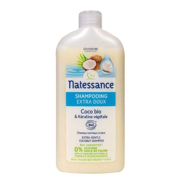 Natessance Tea Tree & Keratin Purifying Shampoo, 500 ml