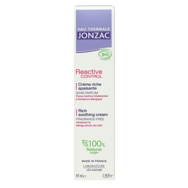 Jonzac Creme Riche Apaisante 40Ml