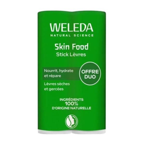 Weleda Duo Skin Food Stick Levres 2X4.8G