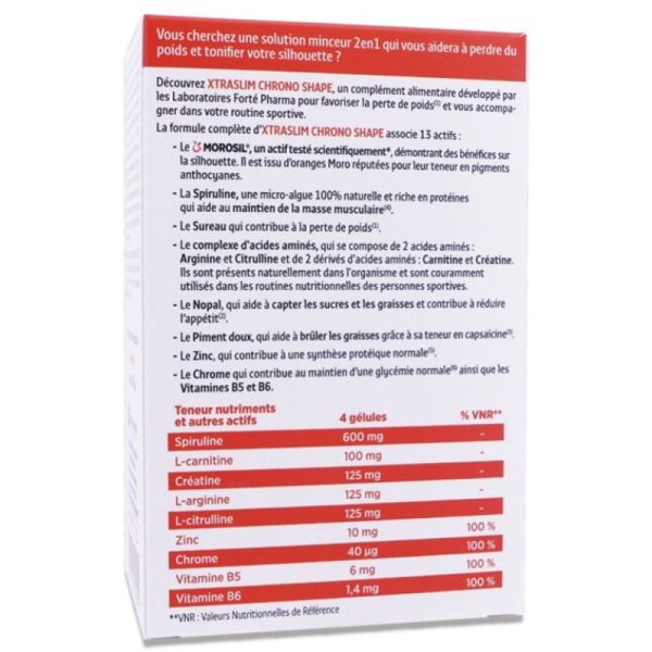 Forte Xtraslim Chrono Shape Morosil 60Gel