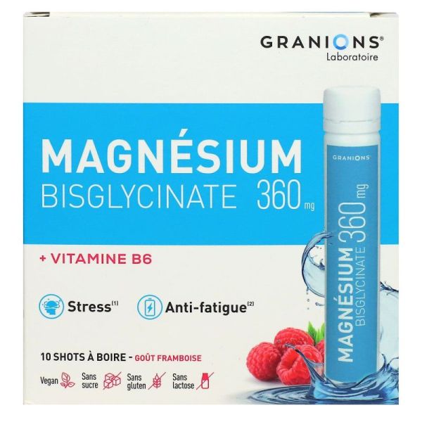 Granions Magnesium Bisglyci 360 Shot Bt10