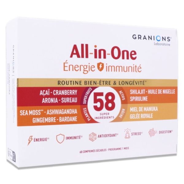 Granions All-In-One Energie Immun Cpr60