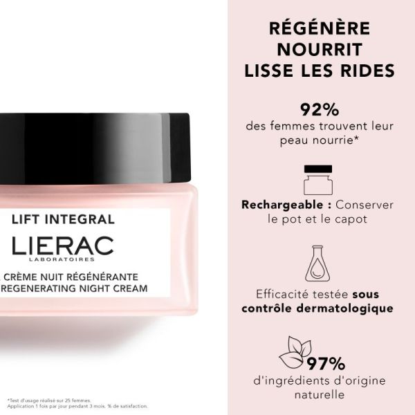 Lierac La Cr Nuit Regenerante Pot 50ml
