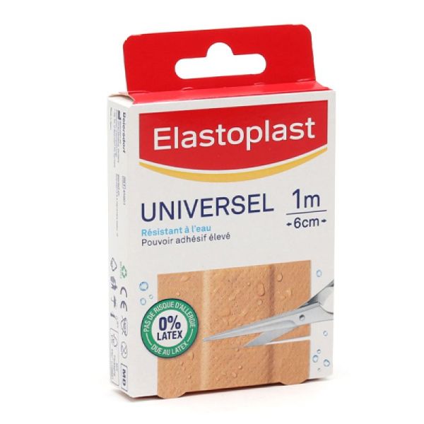 Universal 10 cut-to-size, water-resistant bandages, 1m x 6cm
