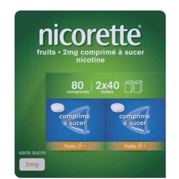 Nicorette Fruit 2Mg Cpr Suc 80