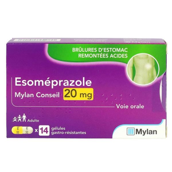 Esomeprazole 20mg 14 capsules