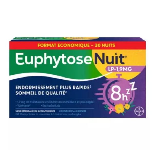 Euphytose Nuit Lp 1,9Mg 30Cp