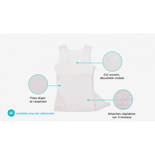 Vest Percko Lyne Up Woman Nude Pk7