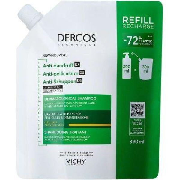 Dercos Shp Anti-P Sec Eco Rech 400Ml