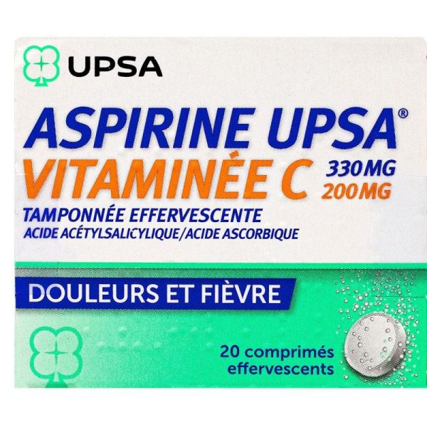 Vitamin C Aspirin 200mg 20 effervescent tablets