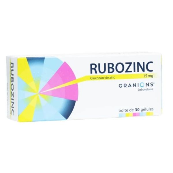 Rubozinc 15mg Gel B/30