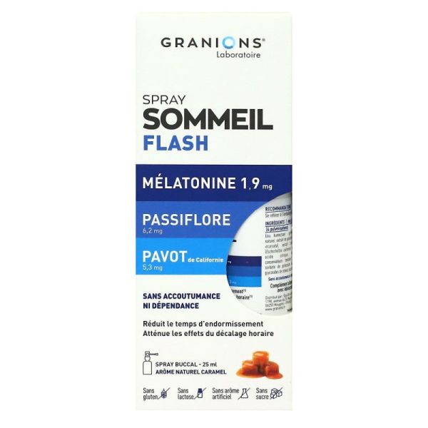 Granions Spr Somme Flash Melat 1,9Mg 25Ml