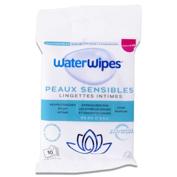 Waterwipes Lingettes Intimes Sensitive 10