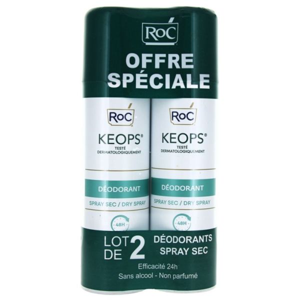 Keops dry spray deodorant 2x150ml