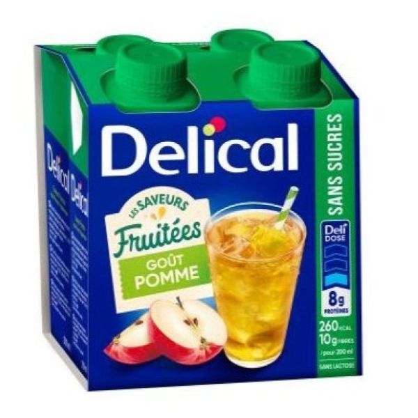 Delical Boiss Frss Pomme Tetra 4X200Ml