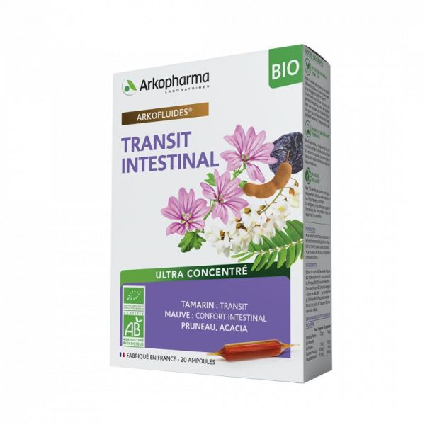 Arkofluids - ORGANIC intestinal transit - 20 vials