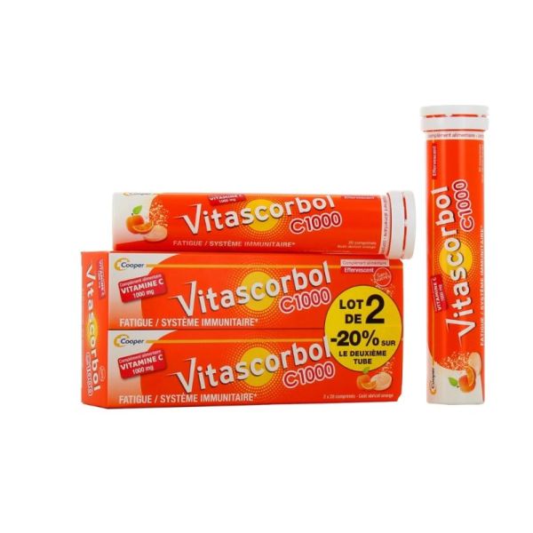 Vitascorbol C1000 20Cp/2  -20 Sur 2Eme