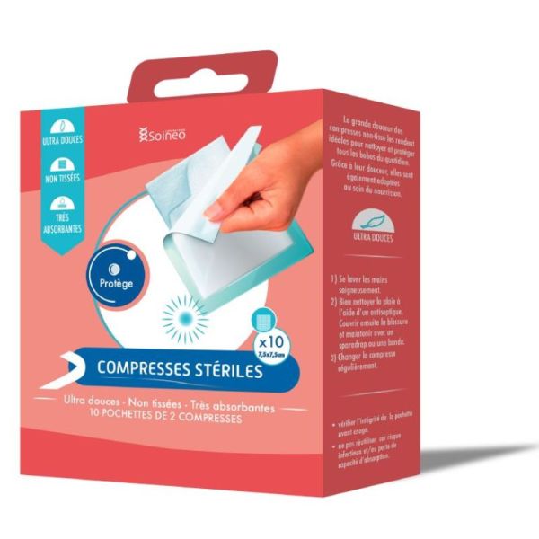 Soineo Comp Steriles Nt 7,5X7,5Cm Bt10