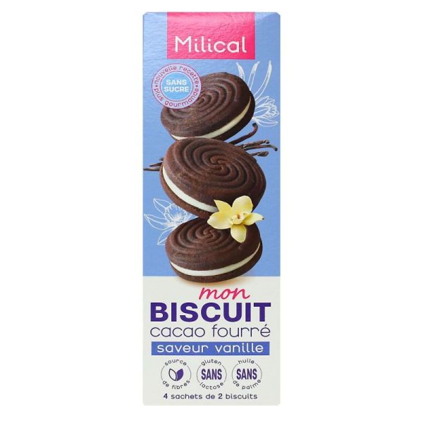 Milical Biscuit Cacao Fourres Vanille 8
