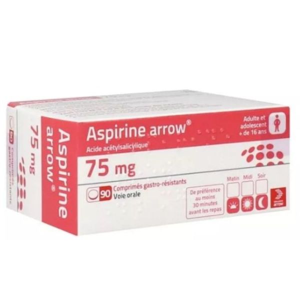 Aspirine Arw 75Mg Cpr Bt90