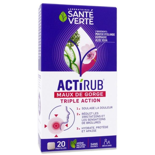 Sante V Actirub Pastilles Maux Gorge 20