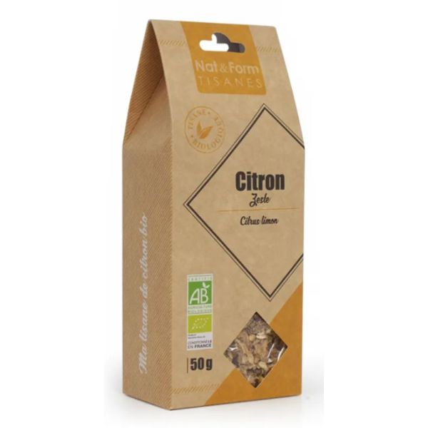 Natampform Tisanes Zeste De Citron Bio 50G