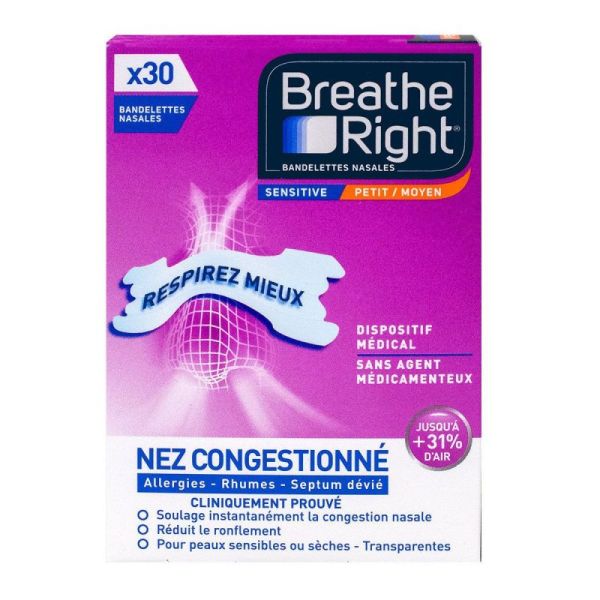 Nasal Strips for Congested and Sensitive Noses - 30 units