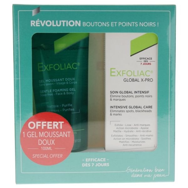 Exfoliac Coffret Global X Pro  Gel Mouss