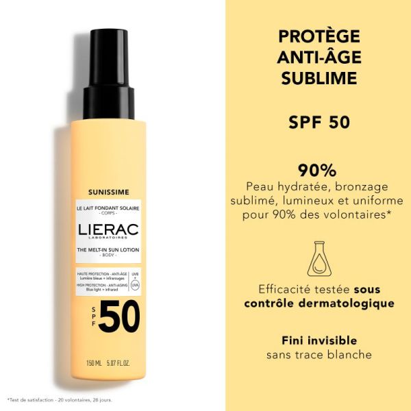 Lierac Sunissime Lait Corps Spf50 150Ml