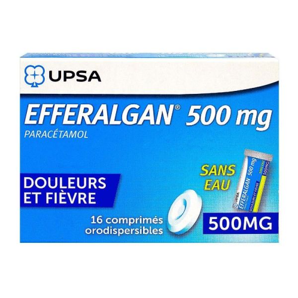 EfferalganOdis 500mg 16 orodispersible tablets