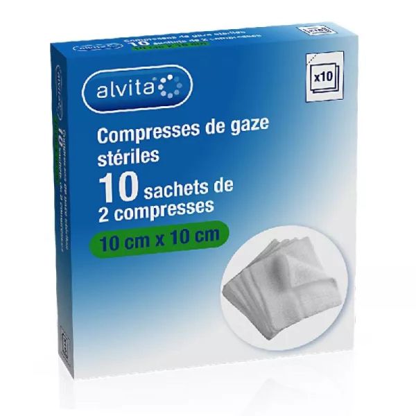 Alvita Cpres Gauze 10x10 S10*2