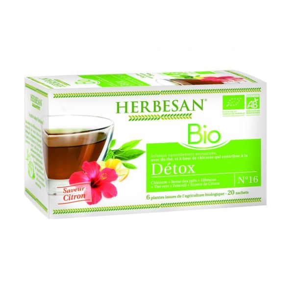 HERBESAN Tisane bio Constipation 20 Sachets dans notre pharmacie