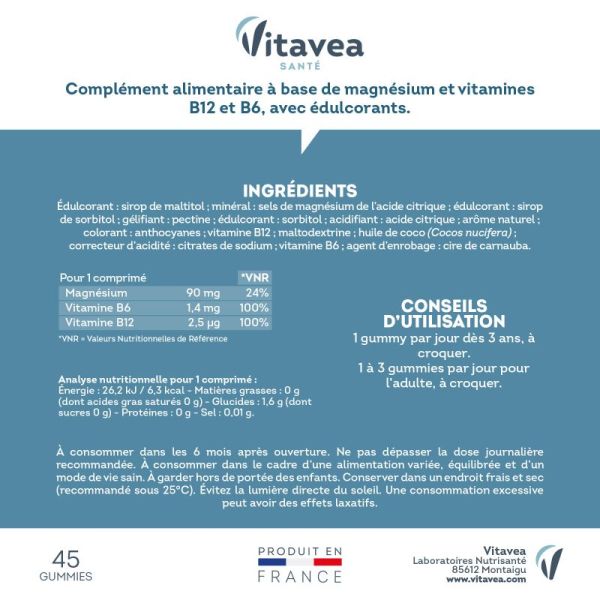 Nutrisante Vit Magvit B6 B12 30Gummies