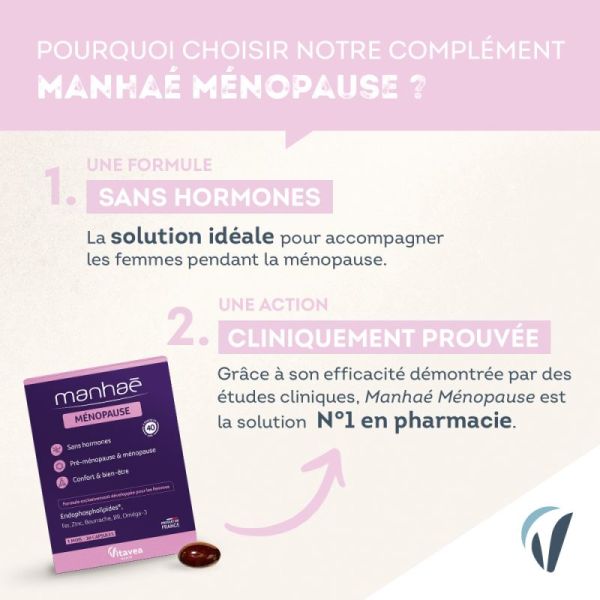 Manhaé pre-menopause & menopause 30 capsules