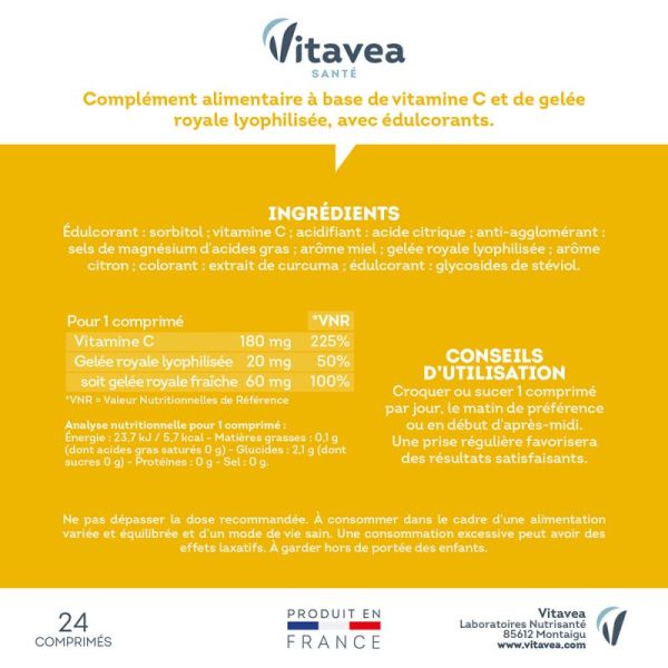Nutrisanté Fortifying Vitamin C & Royal Jelly x 24 tablets