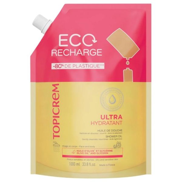 Topicrem Ultra Hydr Hle Dche Eco Rech 1L