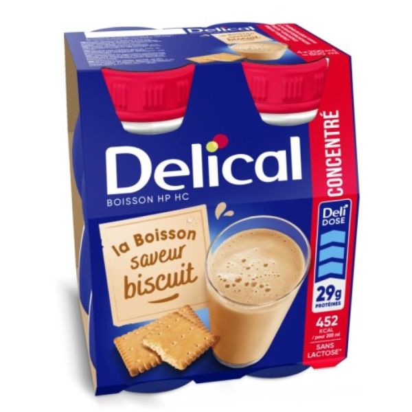 Delical Boiss Concentre Biscuit 4X200Ml