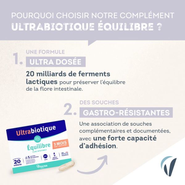 Ultrabiotique équilibre 90 gélules