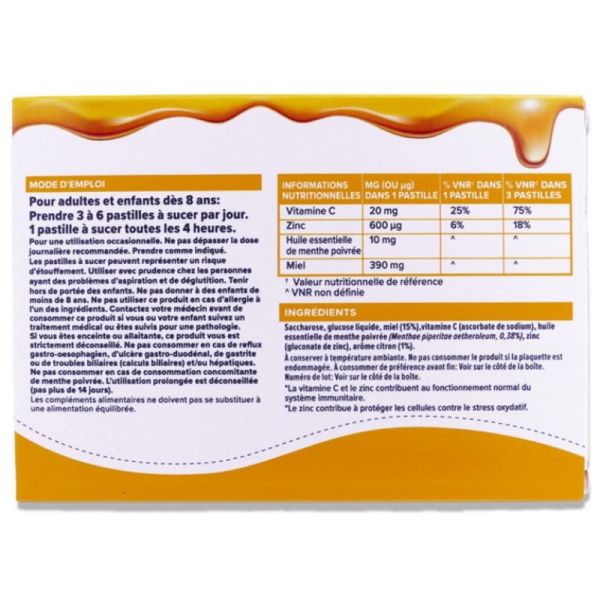 Zarbeil Gorge Et Immunite Miel-Citron 24