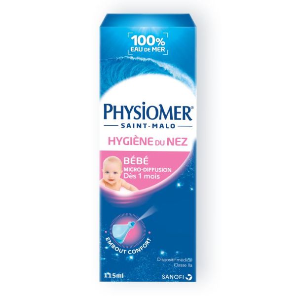 Physiomer Baby Micro-diffusion - Nasal spray 100% Seawater - 115ml
