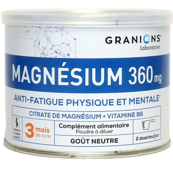Granions Citrate De Mg 360Mg Poudre