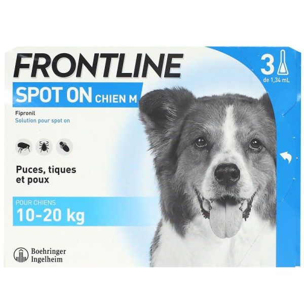 Frontline Spot On Chien M 10-20Kg 3P