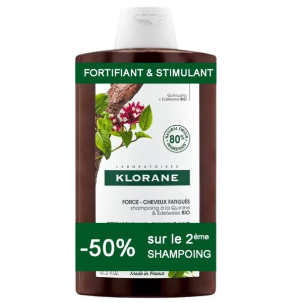 Klorane Shamp Quinine Bio 2X400Ml