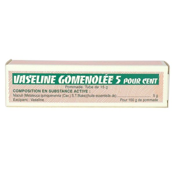 Vaseline Gomenolée 5% ointment 15g