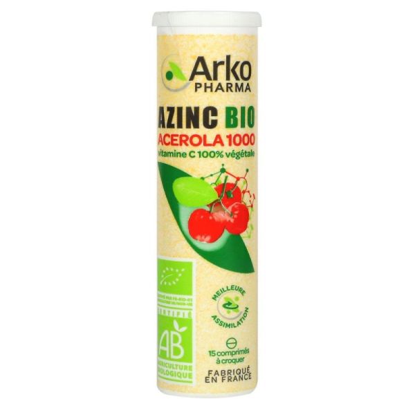 Azinc Naturel Acerola Bio15cp
