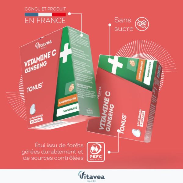 Nutrisanté vitamin C & ginseng tone x 24 tablets