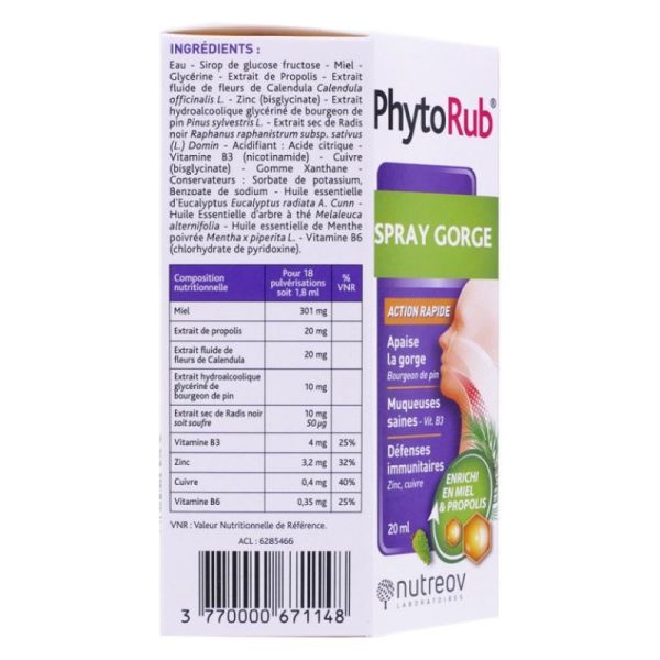 Phytorub Spray Gorge Flacon 20ml