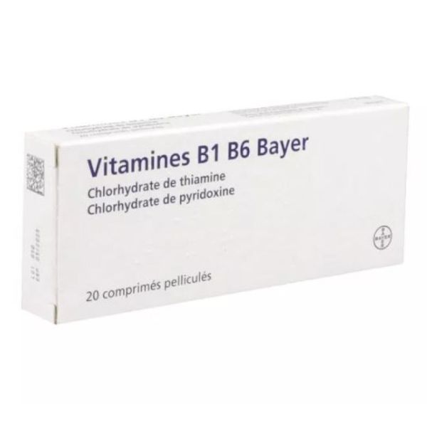 Vit B1 B6 Bayer Cpr Pellplq/20